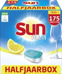 SUN® Sun All-in-1 Normaal Vaatwastabletten - 7 X 25 Tabletten - Voordeelverpakking 13 SUN® Sun All-in-1 Normaal Vaatwastabletten - 7 X 25 Tabletten - Voordeelverpakking -Winkel Voor Schoonmaakartikelen 1006x1200 1