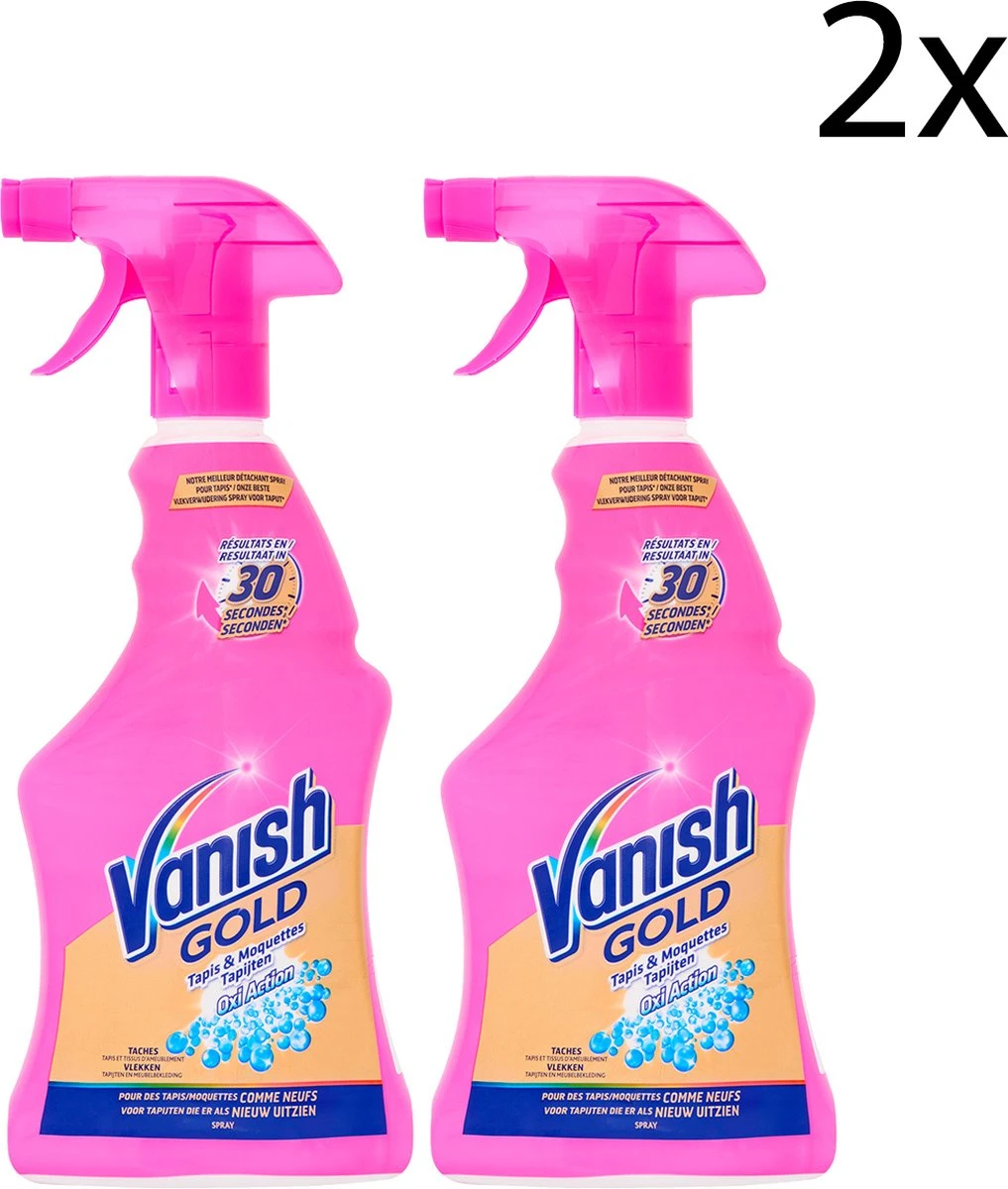 Vanish Oxi Action Gold Vlekverwijderaar Spray - 500ml X2 4 Vanish Oxi Action Gold Vlekverwijderaar Spray - 500ml X2 - Afbeelding 4