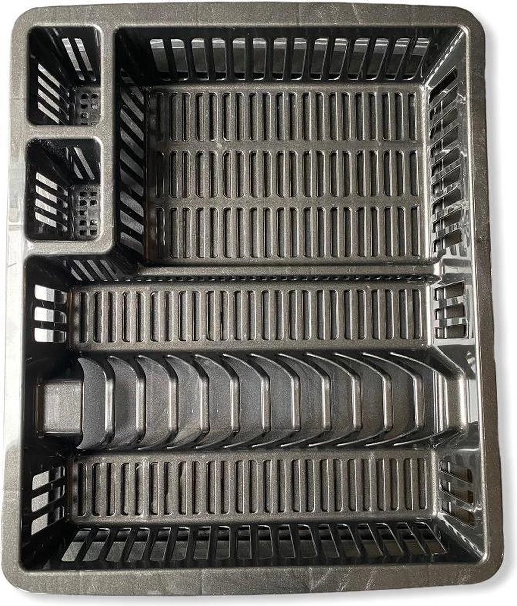 Afdruiprek Met Lekbak 2-delig + Gratis Schuurspons | Afdruiprek Voor Afwas | Afdruiprek | 2 Afdruiprek Met Lekbak 2-delig + Gratis Schuurspons | Afdruiprek Voor Afwas | Afdruiprek | - Afbeelding 2