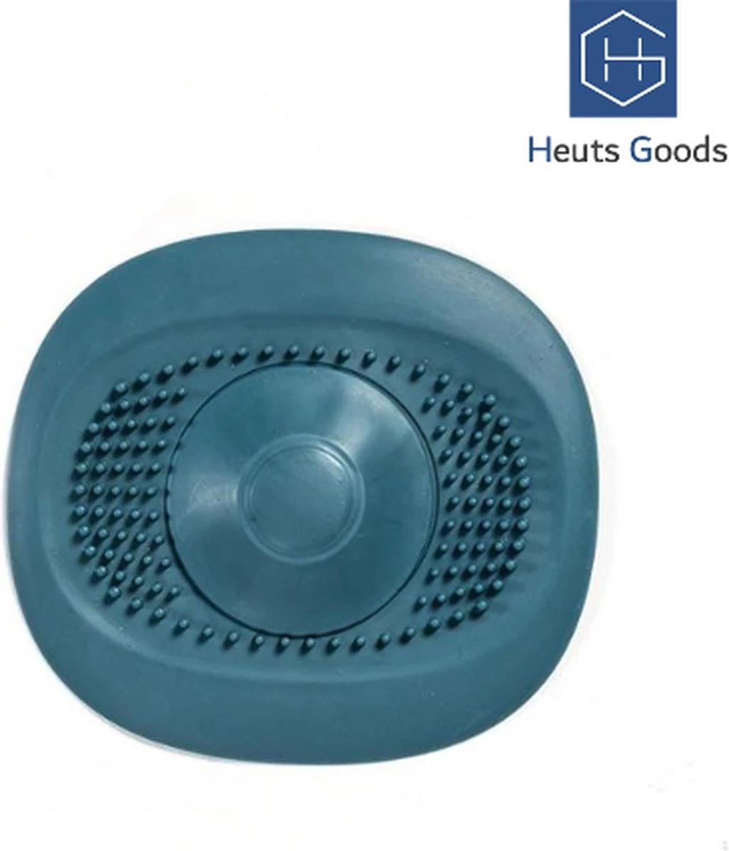 Heuts Goods - Gootsteenzeef - Gootsteenstop - Afvoerzeef - Afvoerstop - Spoelbal - Bad - Douchebak - Keuken - Wasbak - Badkuip - Siliconen - Donkerblauw 11 Heuts Goods - Gootsteenzeef - Gootsteenstop - Afvoerzeef - Afvoerstop - Spoelbal - Bad - Douchebak - Keuken - Wasbak - Badkuip - Siliconen - Donkerblauw - Afbeelding 11