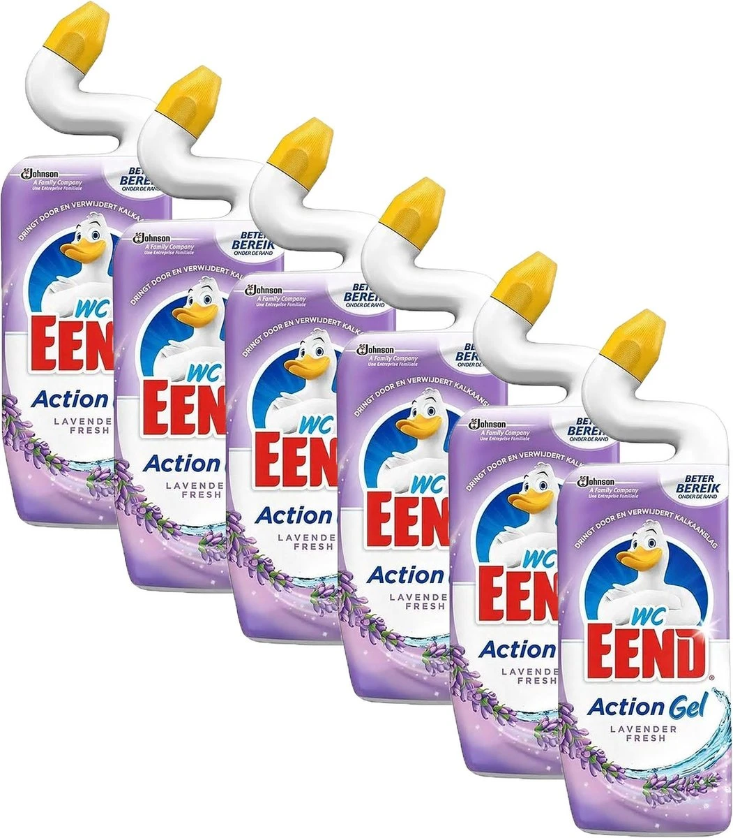 6x WC Eend Toiletreiniger Lavendel Fresh 750 Ml 1 6x WC Eend Toiletreiniger Lavendel Fresh 750 Ml