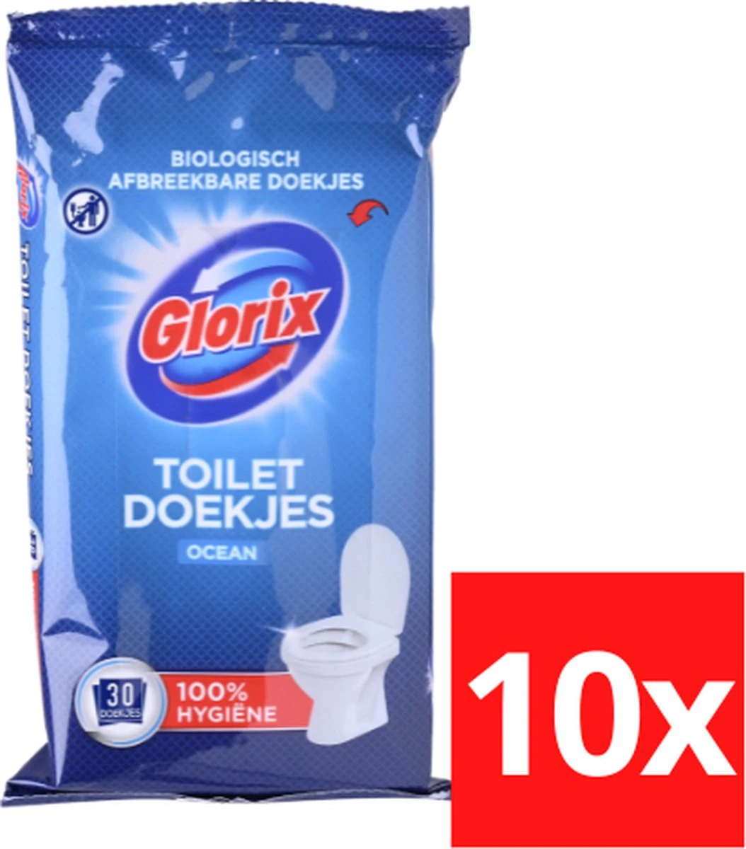 5 Pakken Glorix Toiletdoekjes Ocean 30st 1 5 Pakken Glorix Toiletdoekjes Ocean 30st