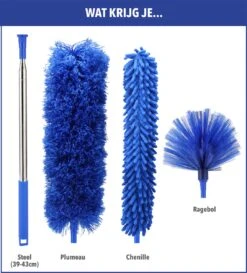 Telescopische Plumeau – Uitschuifbaar – Microvezel – Set Van 3 Opzetstukken – Stoffer – Ragebol 13 Telescopische Plumeau – Uitschuifbaar – Microvezel – Set Van 3 Opzetstukken – Stoffer – Ragebol -Winkel Voor Schoonmaakartikelen 1084x1200 4