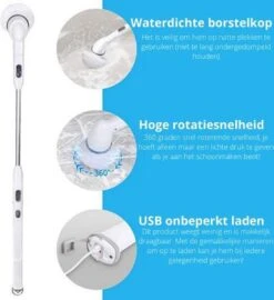 Elektrische Scrubber - Veelzijdige Schrobborstel - Elektrische Schoonmaakborstel - Binnen En Buiten Schoonmaken -Winkel Voor Schoonmaakartikelen 1099x1200