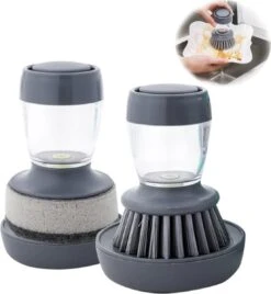 Afwasborstel Met Zeepdispenser – Met 3 Verschillende Opzet Stukken – Inclusief Houder – Grijs – Afwas Borstel Zeepreservoir – Zeep Handborstel – Doseerpomp – Afwasmiddel Dispenser – Navulbaar 11 Afwasborstel Met Zeepdispenser – Met 3 Verschillende Opzet Stukken – Inclusief Houder – Grijs – Afwas Borstel Zeepreservoir – Zeep Handborstel – Doseerpomp – Afwasmiddel Dispenser – Navulbaar -Winkel Voor Schoonmaakartikelen 1107x1200 2