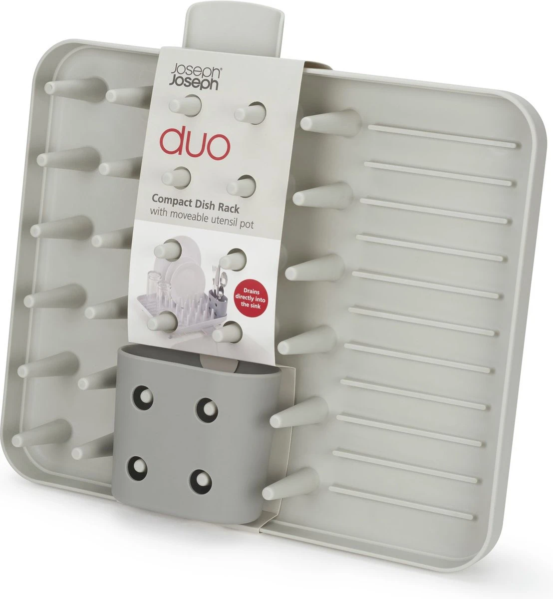 Joseph Joseph Duo Afdruiprek - Compact - Grijs 8 Joseph Joseph Duo Afdruiprek - Compact - Grijs - Afbeelding 8