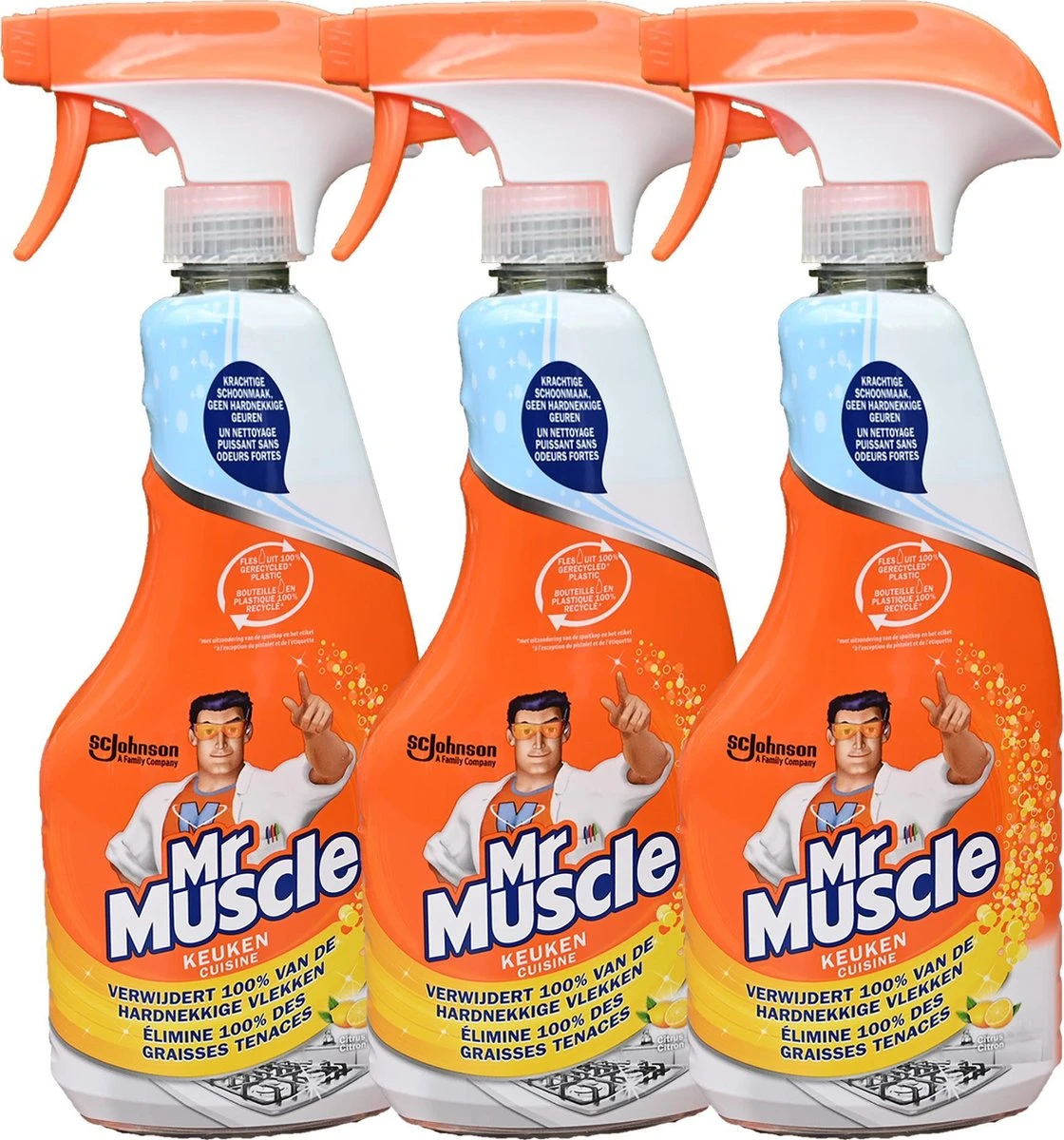 3 X Mr Muscle Keuken Reiniger Spray - Keukenreiniger - 3 X 500ml 1 3 X Mr Muscle Keuken Reiniger Spray - Keukenreiniger - 3 X 500ml