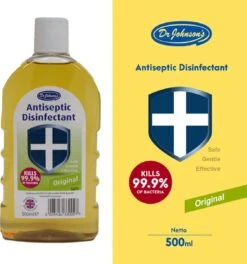 Dr Johnsons Ontsmettingsmiddel - 6 X 500ml Voordeelverpakking - Dettol Antiseptic Alternatief 6 Dr Johnsons Ontsmettingsmiddel - 6 X 500ml Voordeelverpakking - Dettol Antiseptic Alternatief -Winkel Voor Schoonmaakartikelen 1124x1200
