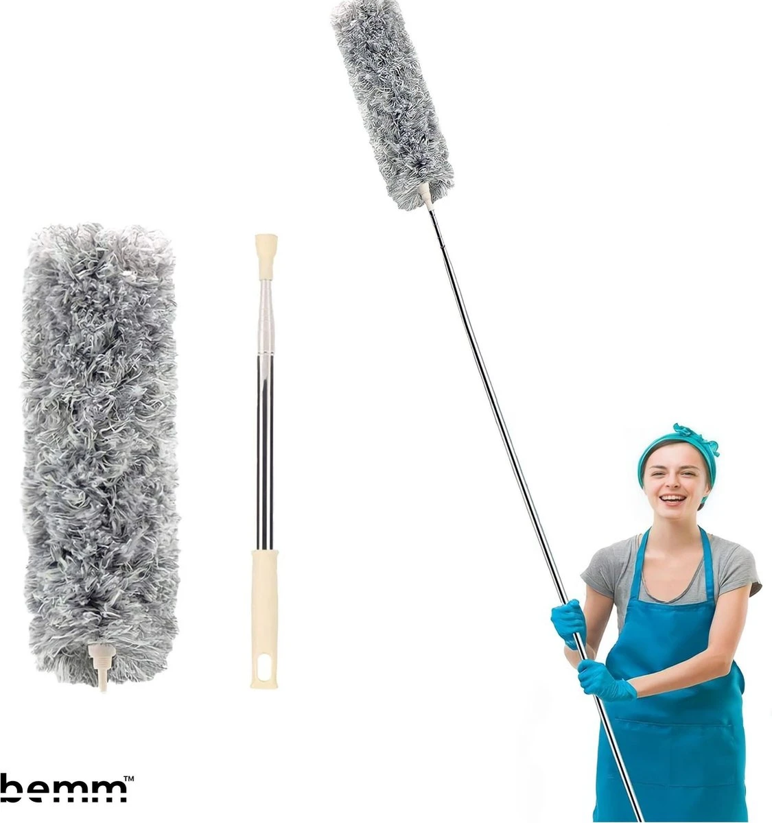 Plumeau - 280 Cm - Uitschuifbaar - Ragebol - Wasbaar - 360° - Flexibel 1 Plumeau - 280 Cm - Uitschuifbaar - Ragebol - Wasbaar - 360° - Flexibel