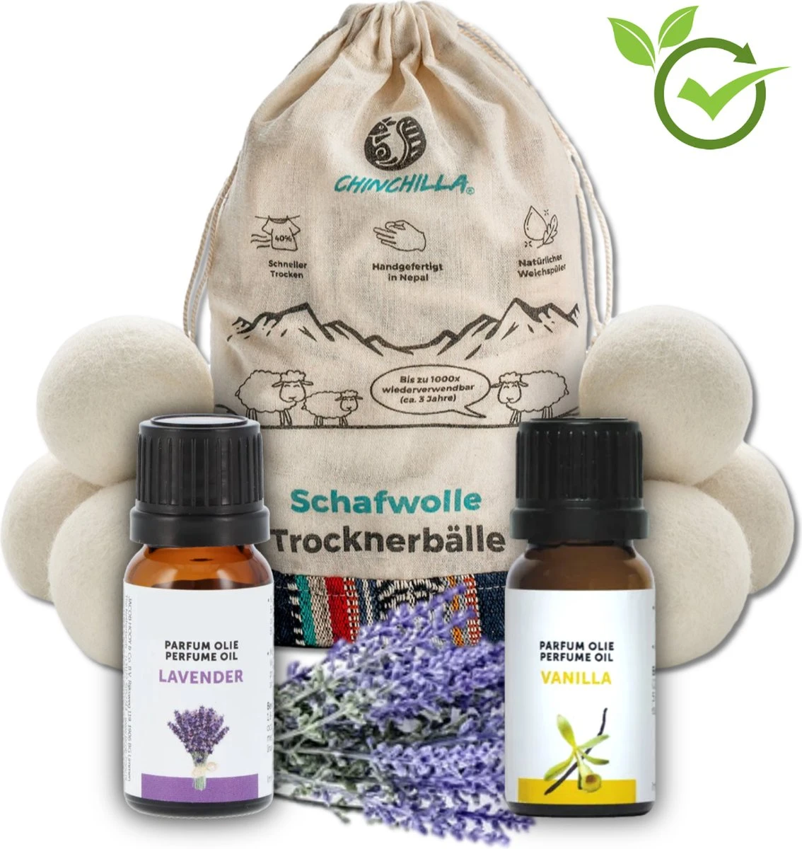 Merkloos Chinchilla® Drogerballen XXL - Set Van 6 Stuks - Herbruikbare Wasdrogerballen - Droogballen - Energiebesparing - Drogerballen Voor Wasdrogers - Wasbollen 1 Merkloos Chinchilla® Drogerballen XXL - Set Van 6 Stuks - Herbruikbare Wasdrogerballen - Droogballen - Energiebesparing - Drogerballen Voor Wasdrogers - Wasbollen