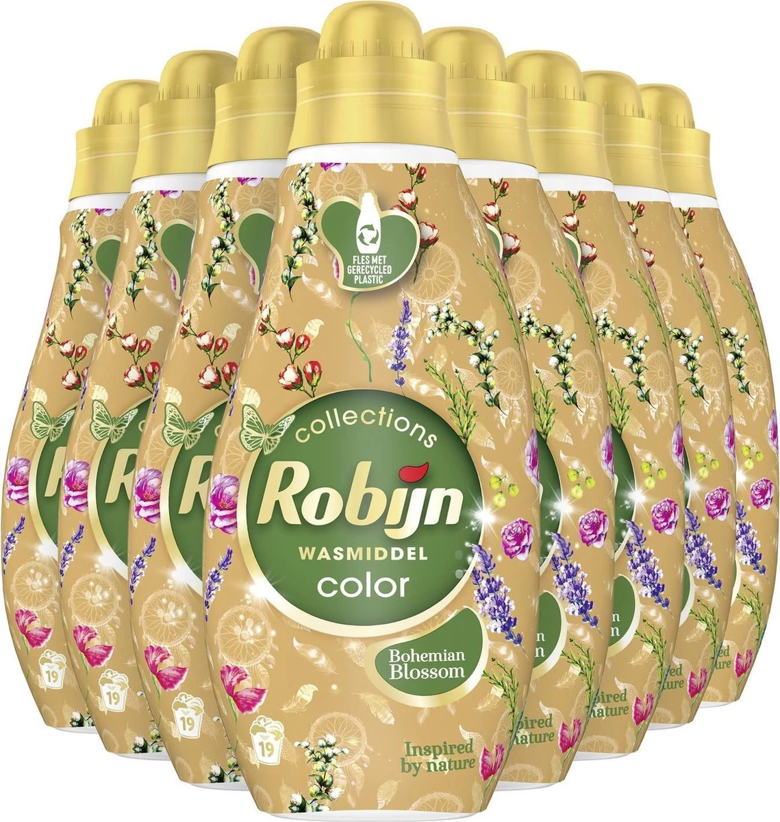 Robijn Klein & Krachtig Color Bohemian Blossom Vloeibaar Wasmiddel - 8 X 19 Wasbeurten - Voordeelverpakking 4 Robijn Klein & Krachtig Color Bohemian Blossom Vloeibaar Wasmiddel - 8 X 19 Wasbeurten - Voordeelverpakking - Afbeelding 4