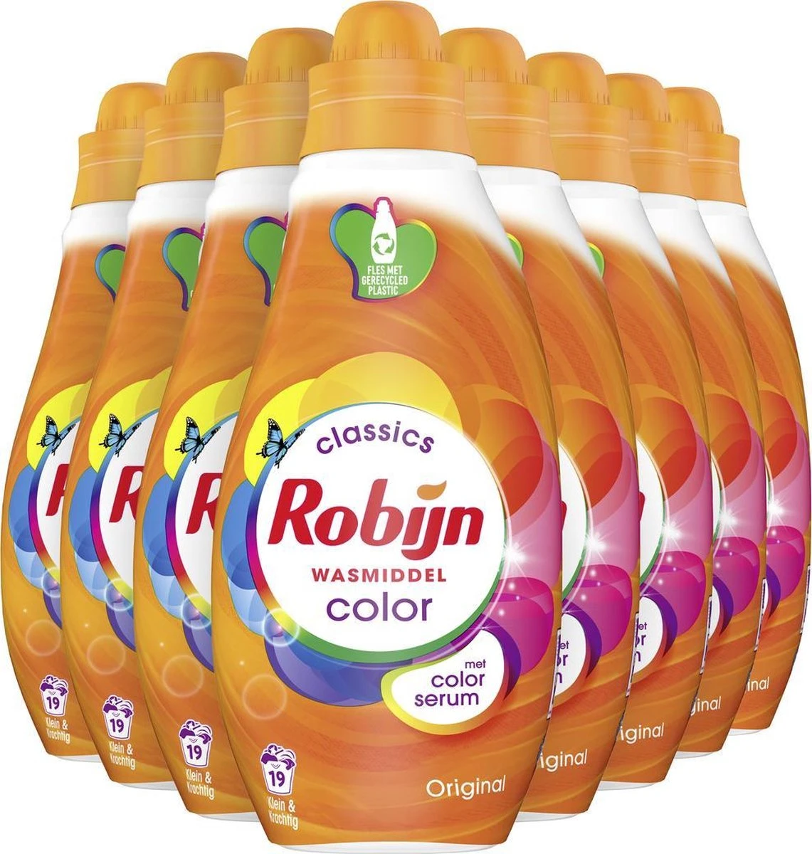 Robijn Klein & Krachtig Color Vloeibaar Wasmiddel - 8 X 19 Wasbeurten - Voordeelverpakking 3 Robijn Klein & Krachtig Color Vloeibaar Wasmiddel - 8 X 19 Wasbeurten - Voordeelverpakking - Afbeelding 3