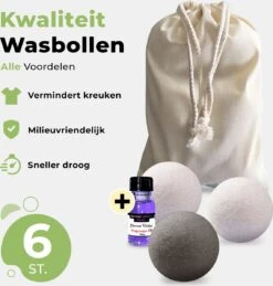 Drogerballen Met Wasparfum - Droogballen - Set Van 6 XL Ballen - Wasdroger Ballen Wol - 100% Nieuw-Zeelands Schapenwol - Wasballen 15 Drogerballen Met Wasparfum - Droogballen - Set Van 6 XL Ballen - Wasdroger Ballen Wol - 100% Nieuw-Zeelands Schapenwol - Wasballen -Winkel Voor Schoonmaakartikelen 1143x1200