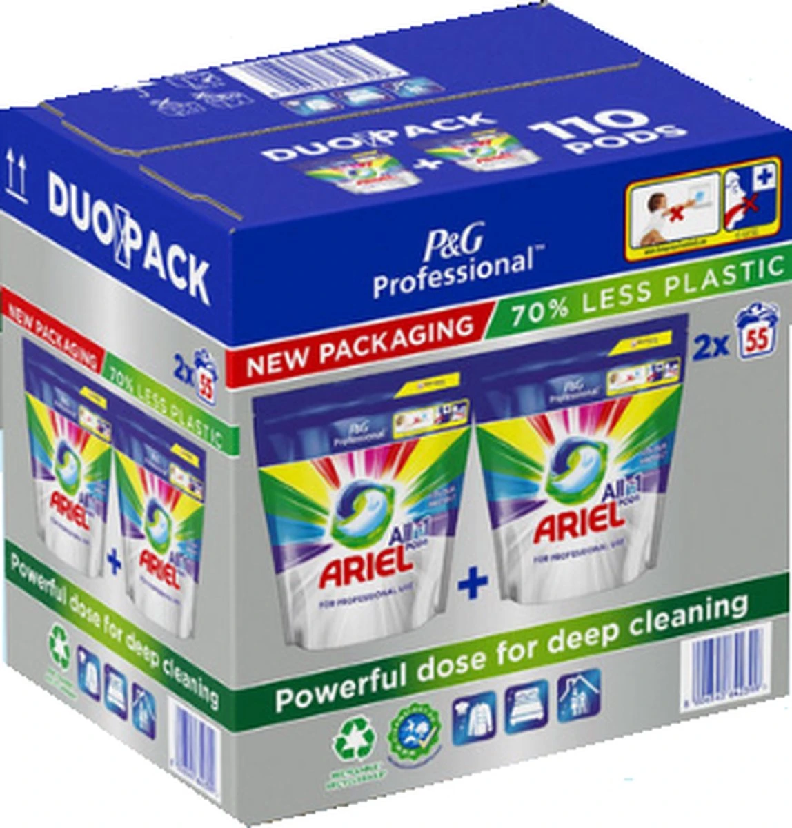 Ariel Professional - All In 1 Pods - Color - 110 Stuks 1 Ariel Professional - All In 1 Pods - Color - 110 Stuks