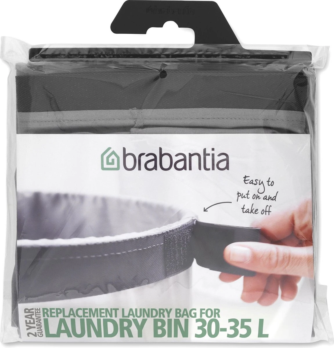 Brabantia Waszak Voor Wasmand - 30/35 L - Grijs 1 Brabantia Waszak Voor Wasmand - 30/35 L - Grijs