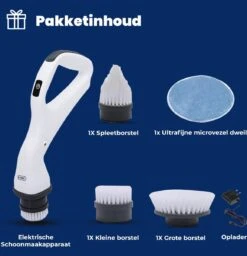 B-care Elektrische Schoonmaakborstel - 4 Opzetstukken - Wasborstel - Poetsmachine - Schrobborstel - Handborstel - Werkborstel - Schrobber - Boorborstel - Schoonmaakmiddelen - Reinigingsborstel -Winkel Voor Schoonmaakartikelen 1160x1200 3