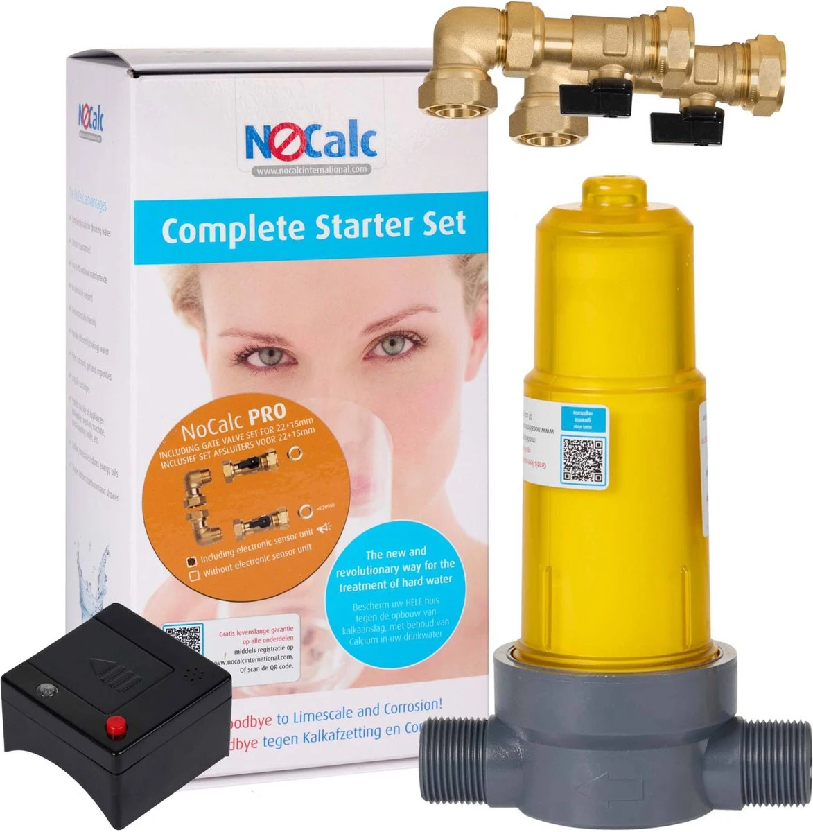NoCalc CombiCompact PRO Starter Set - Incl. Sensor En Patroon - Waterontharder - Waterontkalker 1 NoCalc CombiCompact PRO Starter Set - Incl. Sensor En Patroon - Waterontharder - Waterontkalker