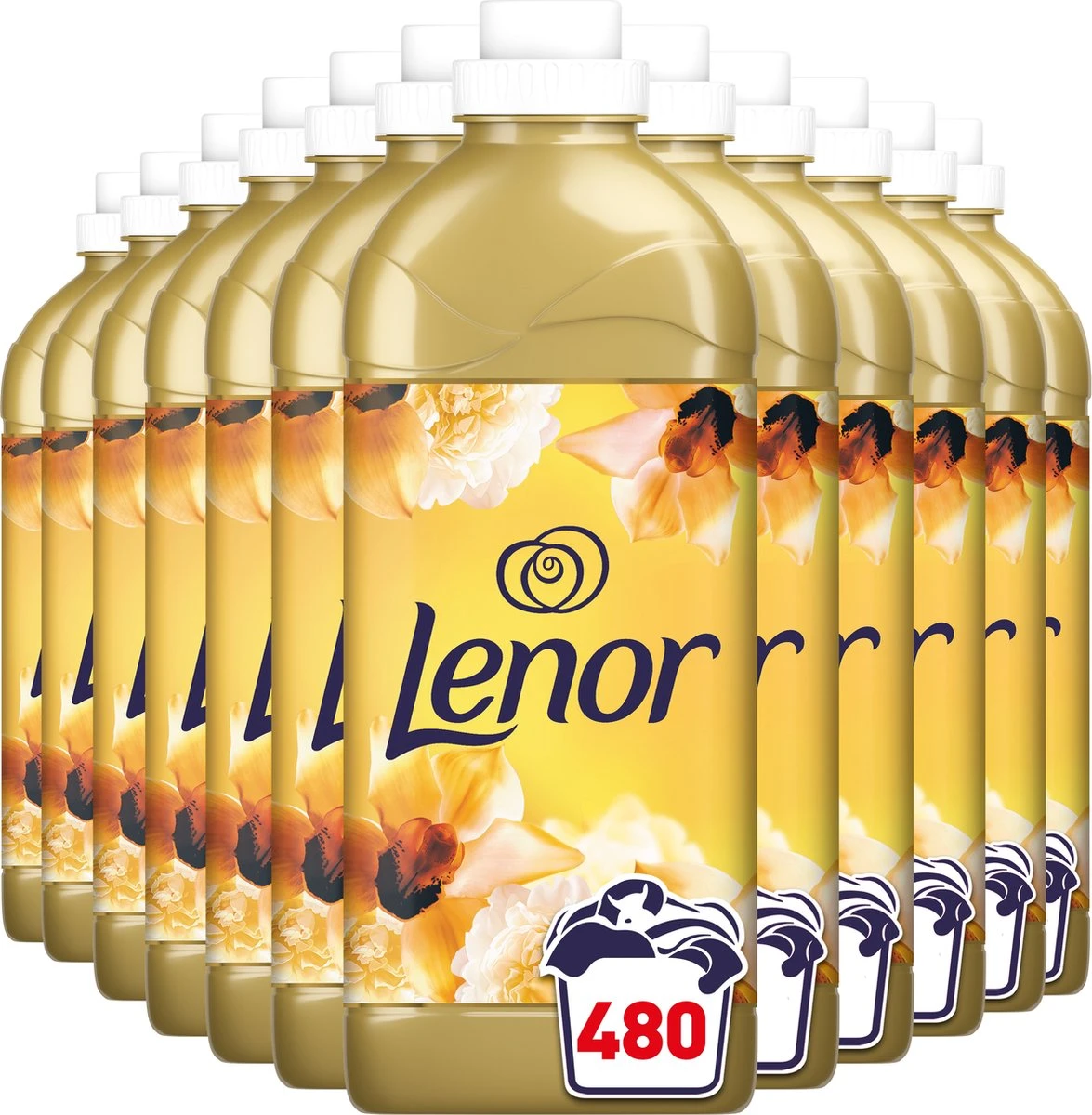 Lenor Gouden Orchidee - Wasverzachter - Voordeelverpakking 12 X 40 Wasbeurten 1 Lenor Gouden Orchidee - Wasverzachter - Voordeelverpakking 12 X 40 Wasbeurten