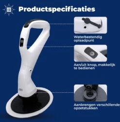 B-care Elektrische Schoonmaakborstel - 4 Opzetstukken - Wasborstel - Poetsmachine - Schrobborstel - Handborstel - Werkborstel - Schrobber - Boorborstel - Schoonmaakmiddelen - Reinigingsborstel -Winkel Voor Schoonmaakartikelen 1182x1200 3