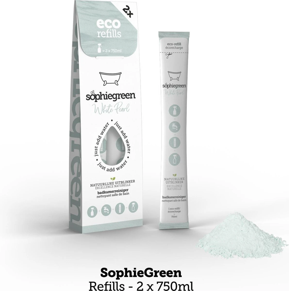 SophieGreen Eco-Refill Pakket; Allesreiniger Blue Rebel En Orange Patchouli, +Keukenreiniger + Badkamerreiniger (4x2 Navulling= 8 X750ml) 2 SophieGreen Eco-Refill Pakket; Allesreiniger Blue Rebel En Orange Patchouli, +Keukenreiniger + Badkamerreiniger (4x2 Navulling= 8 X750ml) - Afbeelding 2