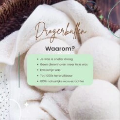 Geniet Van Gemak® | Herbruikbare Wollen Drogerballen | Wasbollen | Schaapswol | Duurzame En Energiebesparende Wasballen | 6 XL Drogerballen -Winkel Voor Schoonmaakartikelen 1195x1200 1