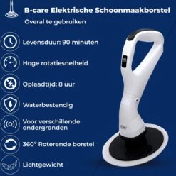 B-care Elektrische Schoonmaakborstel - 4 Opzetstukken - Wasborstel - Poetsmachine - Schrobborstel - Handborstel - Werkborstel - Schrobber - Boorborstel - Schoonmaakmiddelen - Reinigingsborstel -Winkel Voor Schoonmaakartikelen 1196x1200 7