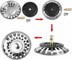 Afvoerzeef Roestvrijstaal - Gootsteen Zeef - Gootsteen Stopper - RVS - 80mm 6 Afvoerzeef Roestvrijstaal - Gootsteen Zeef - Gootsteen Stopper - RVS - 80mm -Winkel Voor Schoonmaakartikelen 1200x1007 16