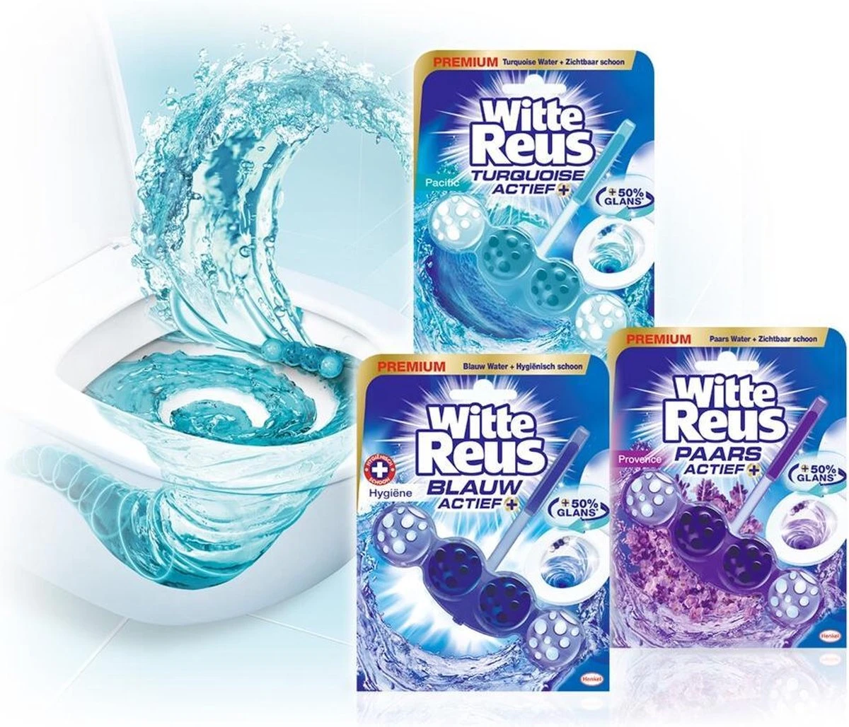 Witte Reus Turquoise Actief Toiletblok WC Blokjes Voordeelverpakking - 20 Stuks 5 Witte Reus Turquoise Actief Toiletblok WC Blokjes Voordeelverpakking - 20 Stuks - Afbeelding 5