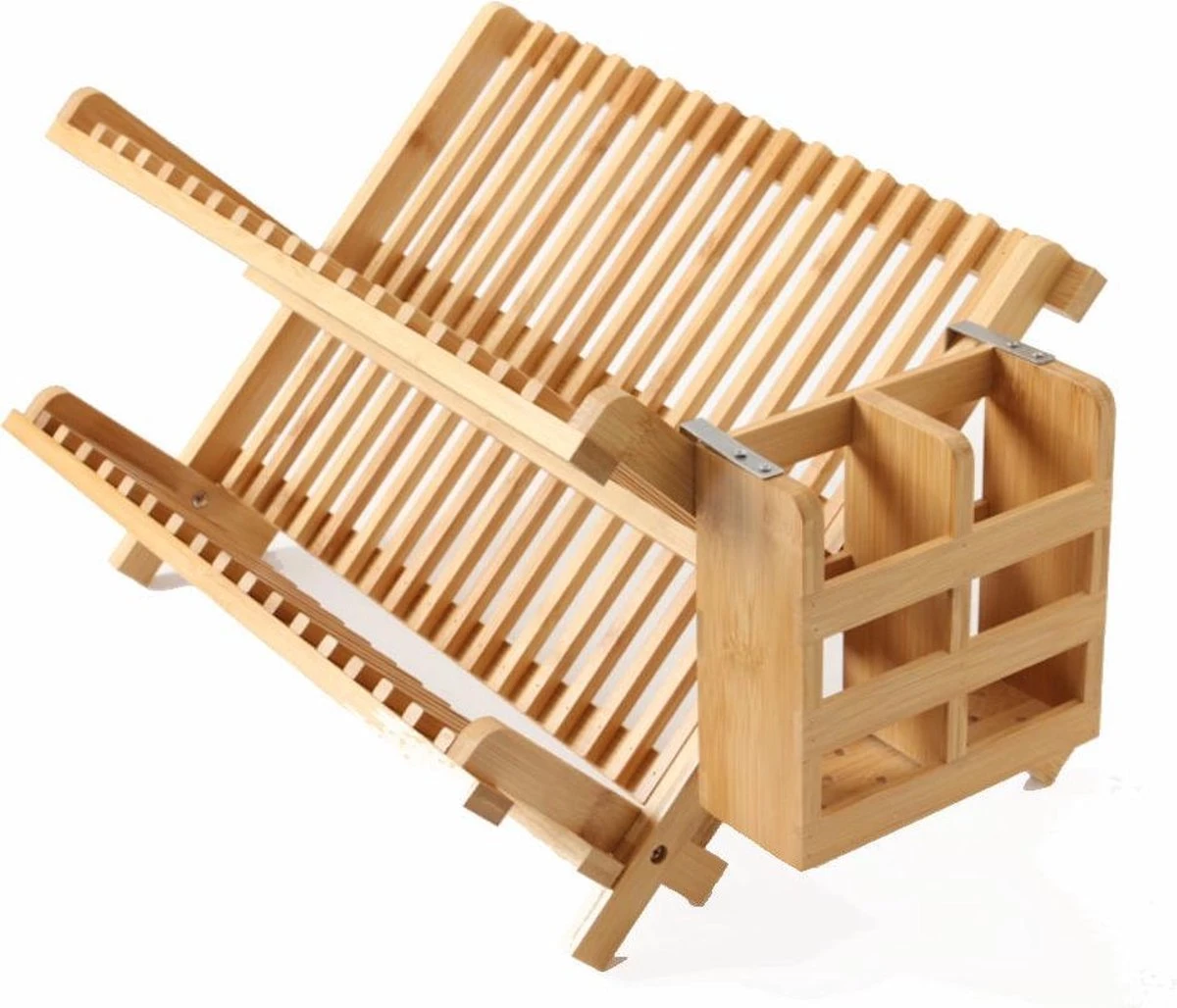 Merkloos Decopatent® Afdruiprek Voor Afwas - Bamboe - Hout - Inklapbaar Afdruiprek - Afwasrekje Inclusief Bestekhouder - Afwas Druiprek 1 Merkloos Decopatent® Afdruiprek Voor Afwas - Bamboe - Hout - Inklapbaar Afdruiprek - Afwasrekje Inclusief Bestekhouder - Afwas Druiprek