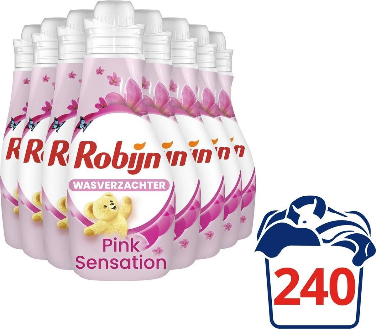 Robijn Pink Sensation Wasverzachter - 240 Wasbeurten - Voordeelverpakking 2 Robijn Pink Sensation Wasverzachter - 240 Wasbeurten - Voordeelverpakking - Afbeelding 2