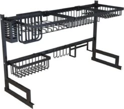 Sens Design Afwasrek Zwart - Afdruiprek - 82,5 Cm - RVS -Winkel Voor Schoonmaakartikelen 1200x1054