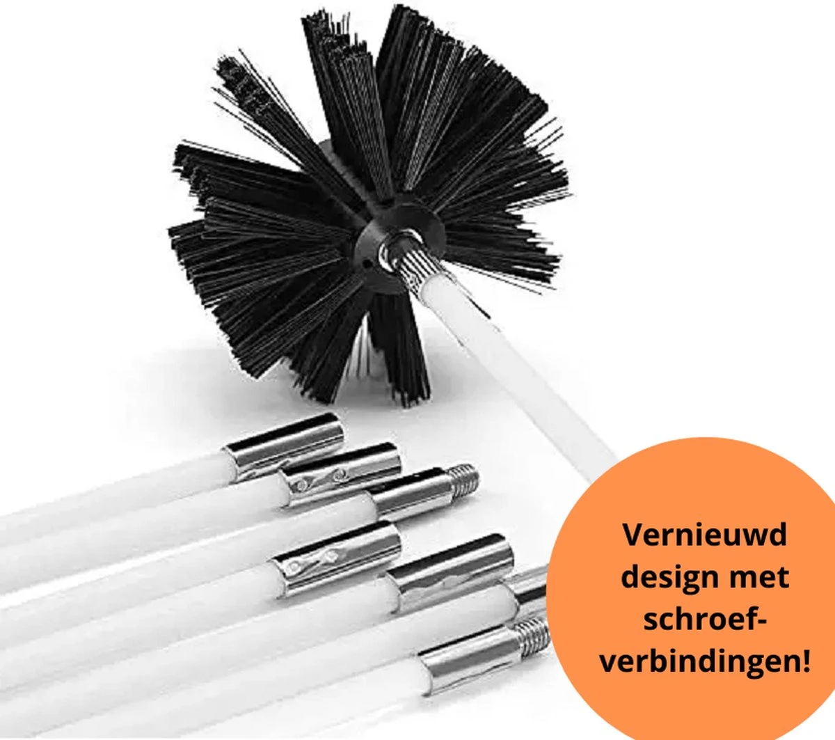 NIRAX Professionele Schoorsteenveegset Verstelbaar Tot 9 Meter – Schoorsteenveger - Veegkit – Schoorsteen Borstel - Schoorsteenreiniger - Borstel Set - Kachel - Onderhoud 1 NIRAX Professionele Schoorsteenveegset Verstelbaar Tot 9 Meter – Schoorsteenveger - Veegkit – Schoorsteen Borstel - Schoorsteenreiniger - Borstel Set - Kachel - Onderhoud