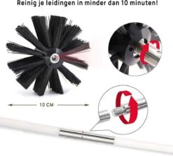 Kibani Schoorsteenborstel 7 Meter - Schoorsteenreiniger - Schoorsteenveger - Schoorsteenveegset - Schoorsteen Borstel - Veegkit - Borstelset Voor Boormachine - Boormachine -Winkel Voor Schoonmaakartikelen 1200x1085 4