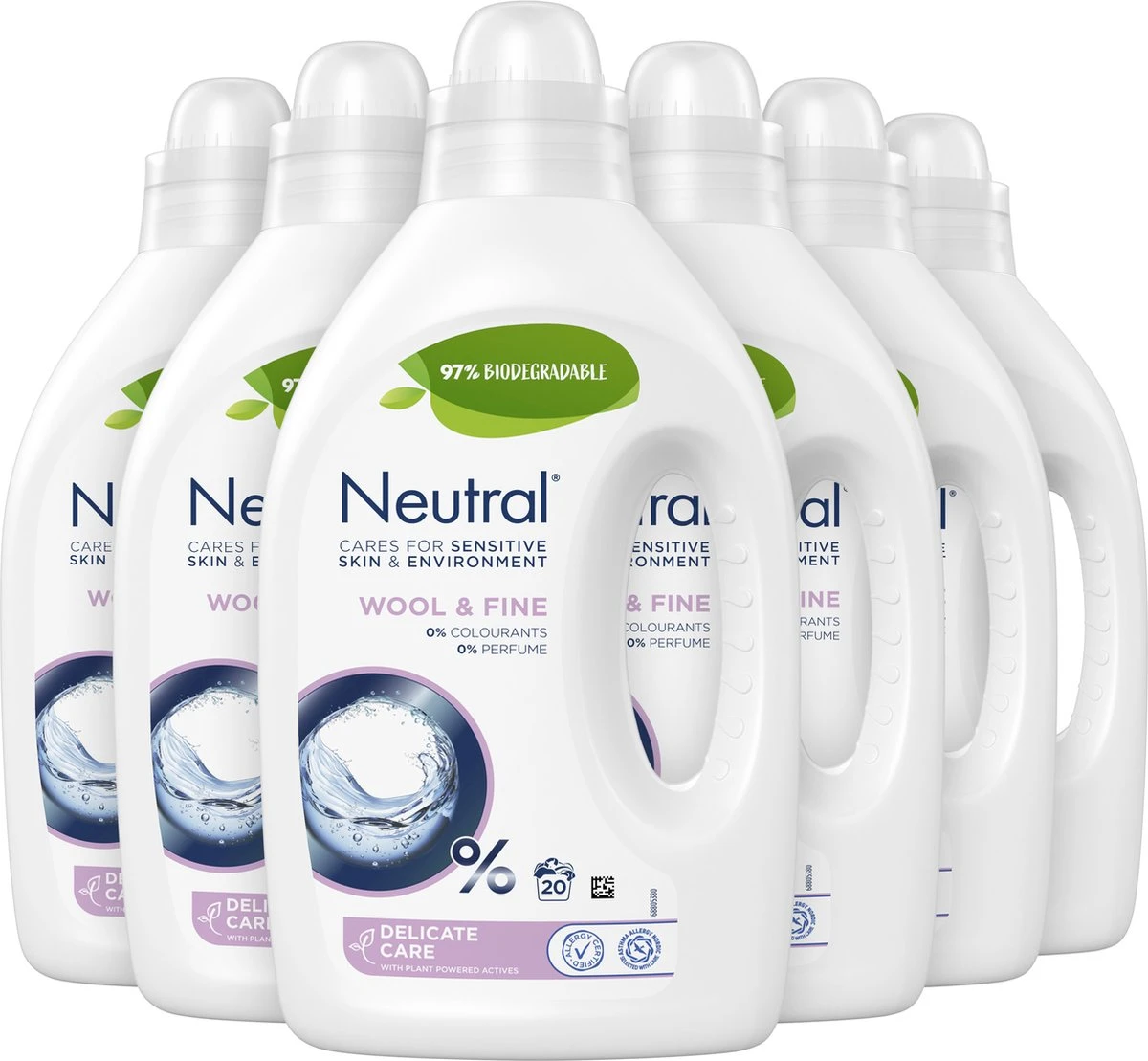 Neutral Voeibaar Fijnwasmiddel 5x 1L 1 Neutral Voeibaar Fijnwasmiddel 5x 1L