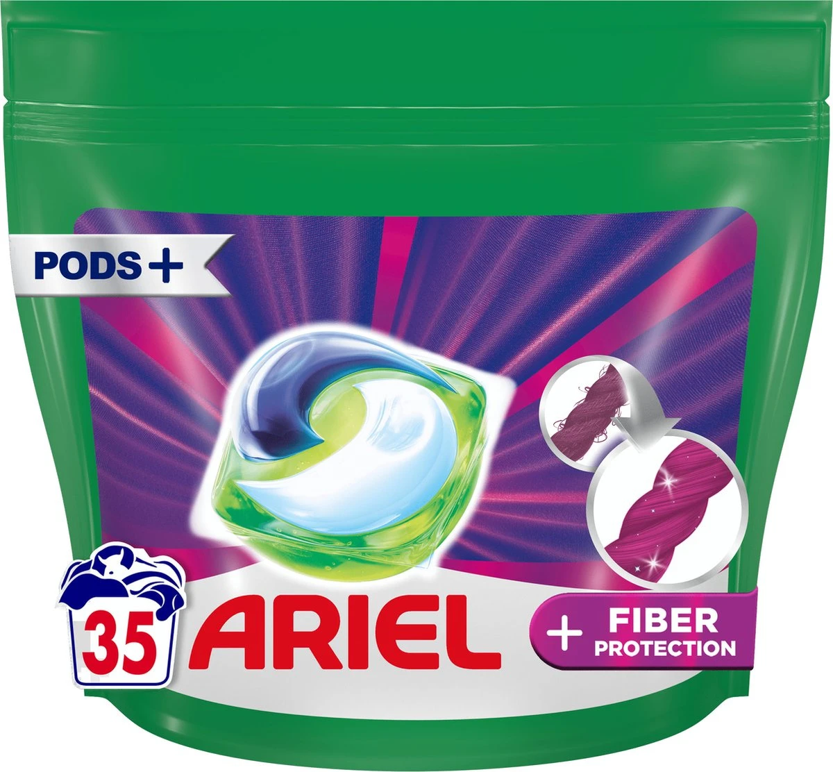 Ariel All In 1 Wasmiddel Pods +Extra Vezelbescherming - Wascapsules - 35 Wasbeurten 2 Ariel All In 1 Wasmiddel Pods +Extra Vezelbescherming - Wascapsules - 35 Wasbeurten - Afbeelding 2
