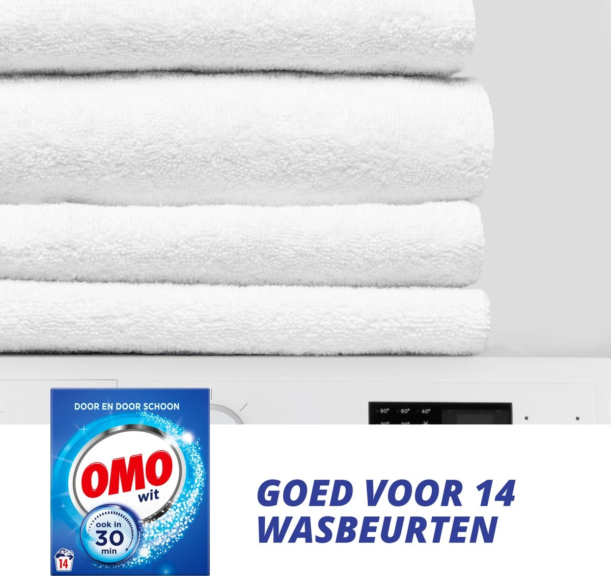 Omo Wit Waspoeder - 6 X 14 Wasbeurten - Voordeelverpakking 4 Omo Wit Waspoeder - 6 X 14 Wasbeurten - Voordeelverpakking - Afbeelding 4