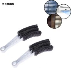 2x Luxaflex Reiniger - Jaloezie Reiniger - Lamellen Borstel - Stoffer -Plumeau - Stof Reiniger - Microvezeldoek - Borstel -