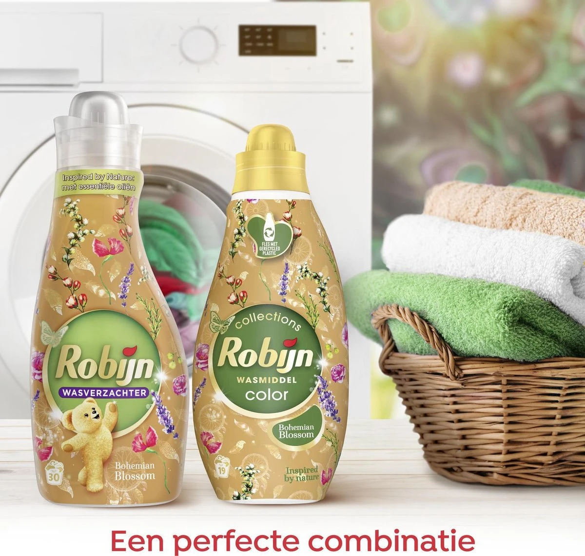 Robijn Klein & Krachtig Color Bohemian Blossom Vloeibaar Wasmiddel - 8 X 19 Wasbeurten - Voordeelverpakking 9 Robijn Klein & Krachtig Color Bohemian Blossom Vloeibaar Wasmiddel - 8 X 19 Wasbeurten - Voordeelverpakking - Afbeelding 9