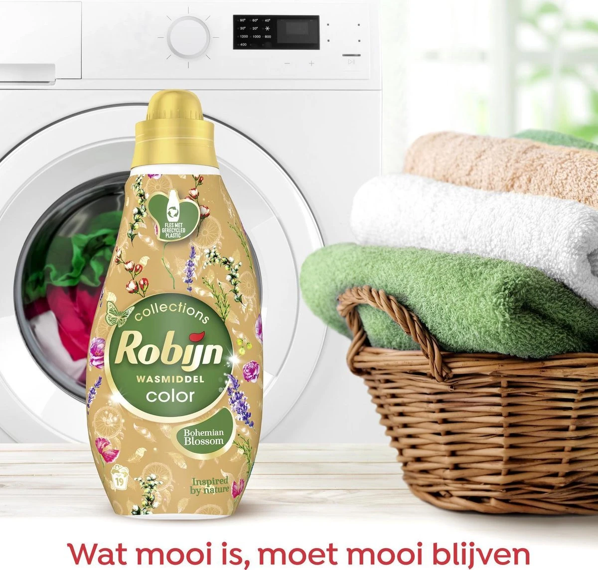 Robijn Klein & Krachtig Color Bohemian Blossom Vloeibaar Wasmiddel - 8 X 19 Wasbeurten - Voordeelverpakking 7 Robijn Klein & Krachtig Color Bohemian Blossom Vloeibaar Wasmiddel - 8 X 19 Wasbeurten - Voordeelverpakking - Afbeelding 7