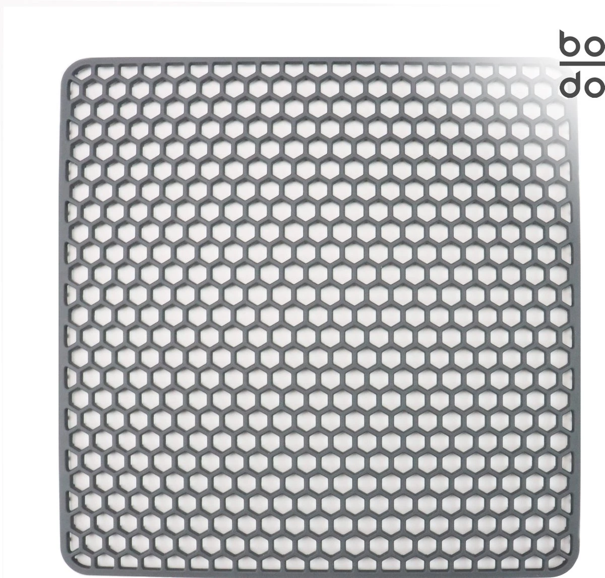 BODO Gootsteenmat Siliconen Donker Grijs - 30.5 X 30.5 Cm - Keuken Accessoires - Gootsteen Beschermer - Onderzetters Siliconen - Anti Kras - Gootsteen Accessoires 1 BODO Gootsteenmat Siliconen Donker Grijs - 30.5 X 30.5 Cm - Keuken Accessoires - Gootsteen Beschermer - Onderzetters Siliconen - Anti Kras - Gootsteen Accessoires