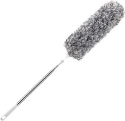 Fain® Plumeau Met Telescoopsteel – Grijs – 80 Tot 280 Cm - Uitschuifbaar – Wasbaar - Flexibel 360° Draaibaar – Duster - Microvezel Ragebol -Winkel Voor Schoonmaakartikelen 1200x1163 3