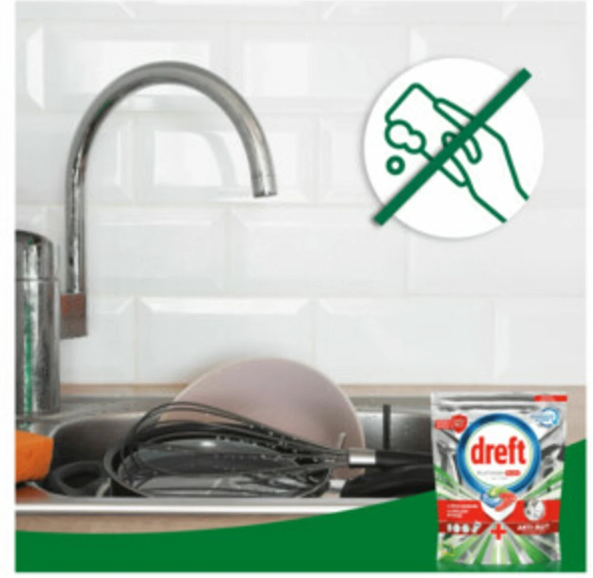 Dreft Platinum Plus All In One - Vaatwastabletten - Voordeelverpakking 5 X 16 Stuks 5 Dreft Platinum Plus All In One - Vaatwastabletten - Voordeelverpakking 5 X 16 Stuks - Afbeelding 5