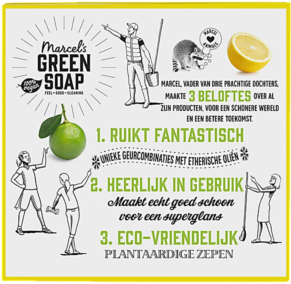 Marcel's Green Soap Vaatwastabletten Grapefruit & Limoen - 25 Stuks 11 Marcel's Green Soap Vaatwastabletten Grapefruit & Limoen - 25 Stuks - Afbeelding 11