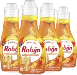 Robijn Classics Passiebloem & Bergamot Wasverzachter - 4 X 30 Wasbeurten - Voordeelverpakking 11 Robijn Classics Passiebloem & Bergamot Wasverzachter - 4 X 30 Wasbeurten - Voordeelverpakking -Winkel Voor Schoonmaakartikelen 1200x1169 2