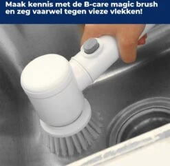 B-care Magic Brush - Elektrische Multifunctionele Schoonmaakborstel - 7 Opzetstukken - Wasborstel - Poetsmachine - Schrobborstel - Handborstel - Werkborstel - Schrobber - Boorborstel - Reinigingsborstel -Winkel Voor Schoonmaakartikelen 1200x1170 7