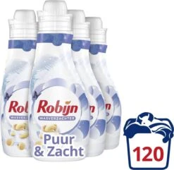 Robijn Puur & Zacht Wasverzachter - 4 X 30 Wasbeurten - Voordeelverpakking 9 Robijn Puur & Zacht Wasverzachter - 4 X 30 Wasbeurten - Voordeelverpakking -Winkel Voor Schoonmaakartikelen 1200x1171 1