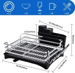 Doogo® Afdruiprek Met Bestekkorf En Lekbak Voor Keukenborden En Bestek Afdruiprek Met Draaibare Uitloop 11 Doogo® Afdruiprek Met Bestekkorf En Lekbak Voor Keukenborden En Bestek Afdruiprek Met Draaibare Uitloop -Winkel Voor Schoonmaakartikelen 1200x1173 8