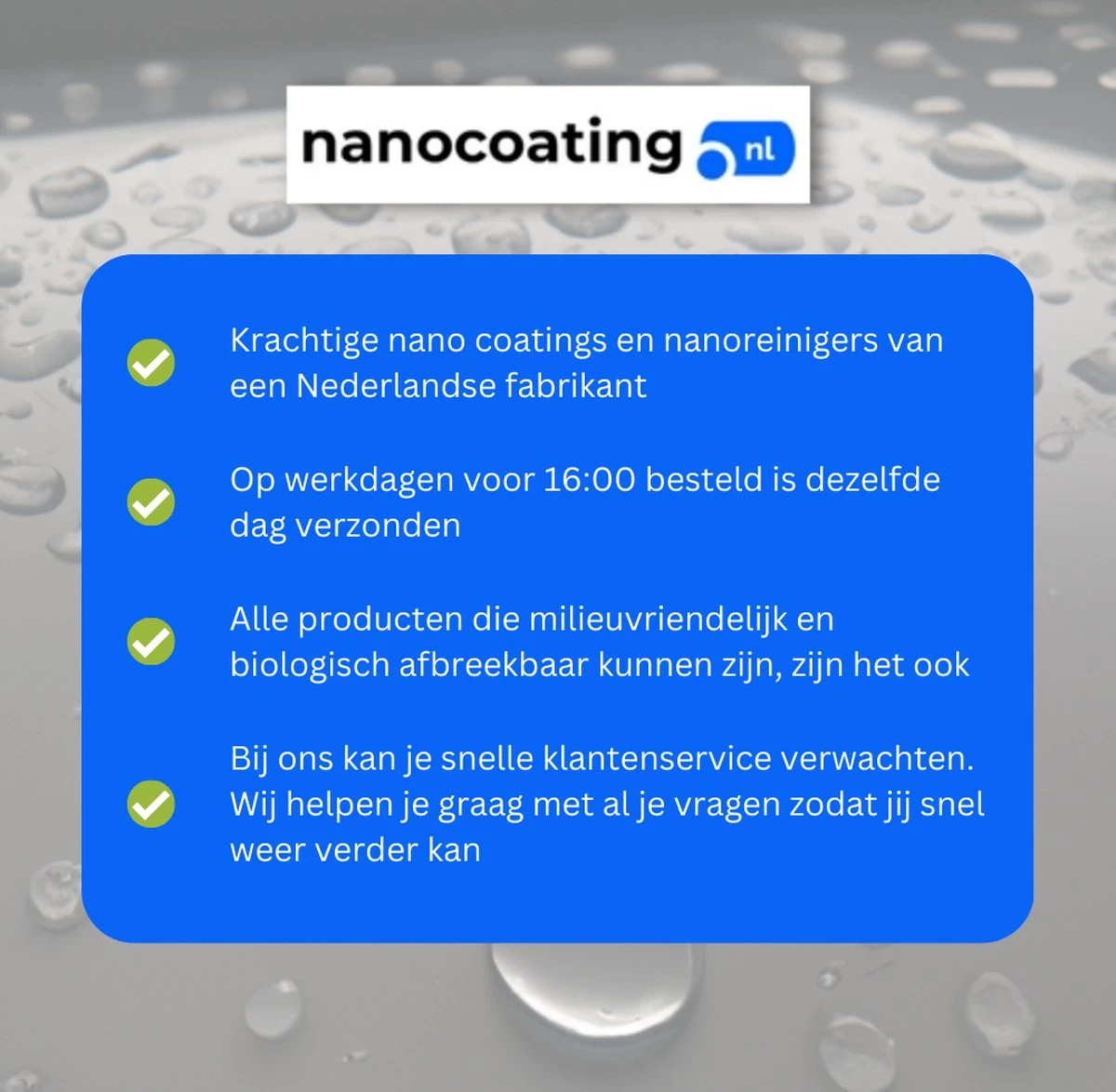 NC Nano Coating Voor Glas - Nano Coating Glas - Glascoating - Anti Condens - Water- & Vuilafstotend - Tot 5m2 4 NC Nano Coating Voor Glas - Nano Coating Glas - Glascoating - Anti Condens - Water- & Vuilafstotend - Tot 5m2 - Afbeelding 4