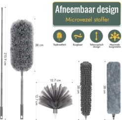 Livv Goods Telescopische Plumeau Set Met Telescoopsteel - 5 In 1 - Tot 250 Cm Uitschuifbaar - Duster - Stoffer -Winkel Voor Schoonmaakartikelen 1200x1174 7