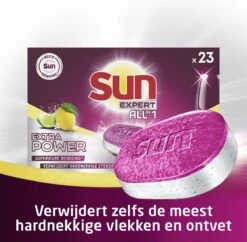 SUN® Sun All-In-1 Extra Power Lemon Vaatwastabletten - 6 X 23 Tabletten - Voordeelverpakking -Winkel Voor Schoonmaakartikelen 1200x1176 4
